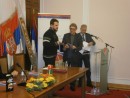 Dodela Domanovićeve  nagrade,V mišnić, dobitnik i  Radovan Tilger i Vanja Bulić 2011.